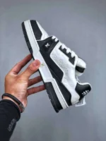 Louis Vuitton #54 Signature Black White Trainer - Image 2