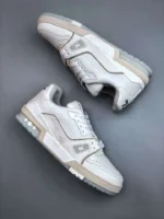 Louis Vuitton #54 Signature White Grey Trainer - Image 2