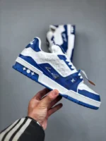 Louis Vuitton #54 Signature Blue White Trainer - Image 4