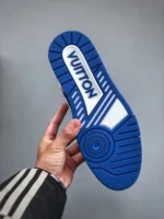 Louis Vuitton #54 Signature Blue White Trainer - Image 5