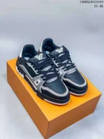 Louis Vuitton Signature Black Gray Trainer - Image 4