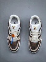 Louis Vuitton #54 Signature Damier Ebene Multi Trainer - Image 5