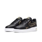 Nike Air Force 1′ 07 LV8 Low Black Metalic Gold - Image 4