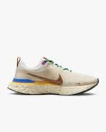 Nike React Infinity Run Flyknit 3 Premium Moving Company Phantom Oatmeal Citron - Image 2
