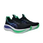Asics GEL-NIMBUS 28 WIDE Black & Cobalt Burs - Image 2