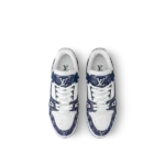 Louis Vuitton Blue White Trainer - Image 3