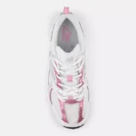 New Balance 530 WHITE with PINK SUGAR and Silver Metallic - Image 4